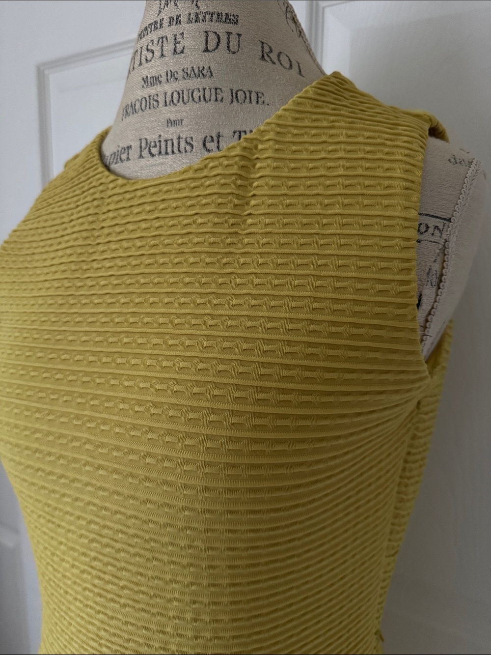 Calvin Klein Mustard Colored Sleeveless Dress.